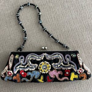 Funky BohoVintage Style Chateau Beaded Embroidered Bag